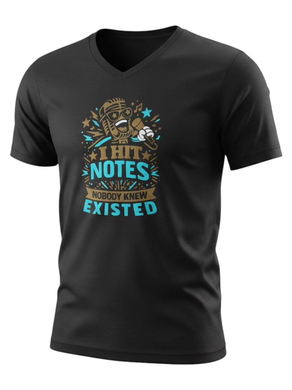 Classic Karaoke Shirt - "I hit notes nobody knew existed" - DryFit